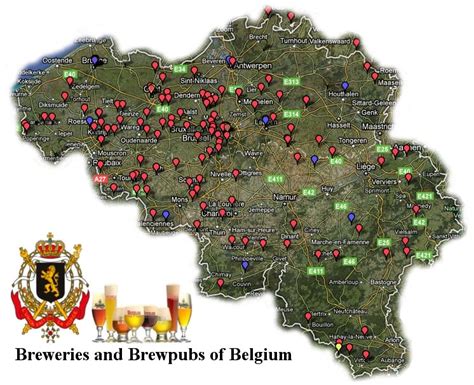 belgium beer tour map self